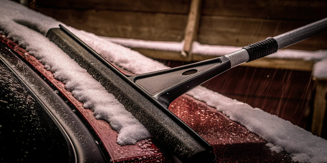 A durable snow scraper with a warranty, a smart buy for tough winter weather.