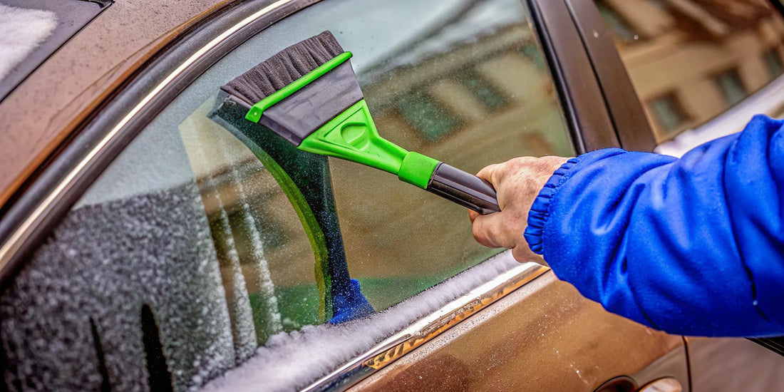 Branded corporate gifts with The Edge car snow scraper