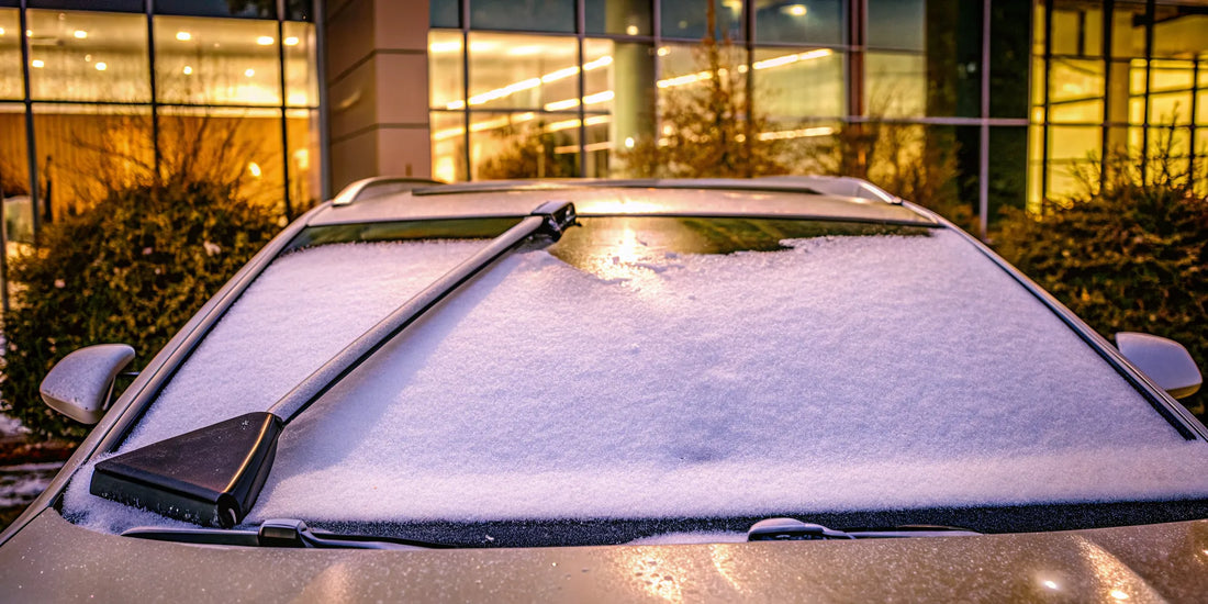 Custom winter windshield ice scrapers for dealership client gifts