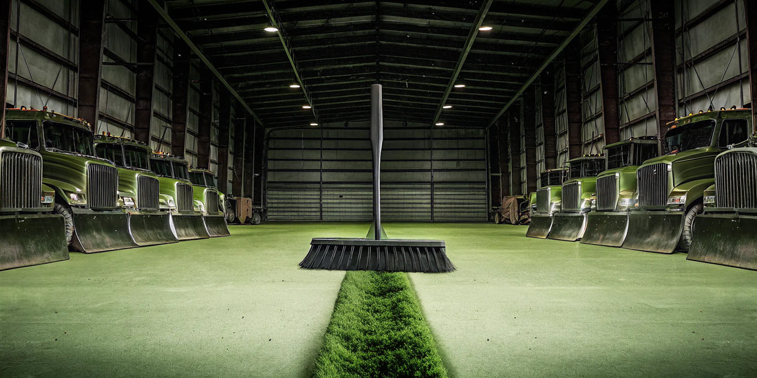 Heavy-duty wholesale snow scrapers and snow brooms for trucks.