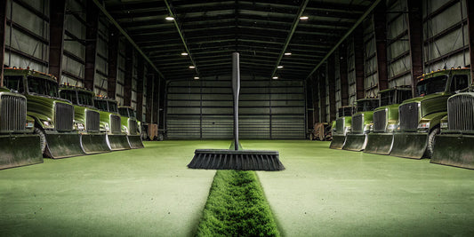 Heavy-duty wholesale snow scrapers and snow brooms for trucks.