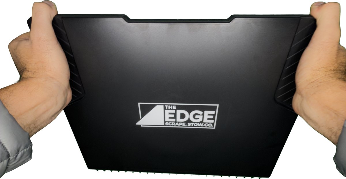 The EDGE in the Passenger Window Ice Clearing Grip